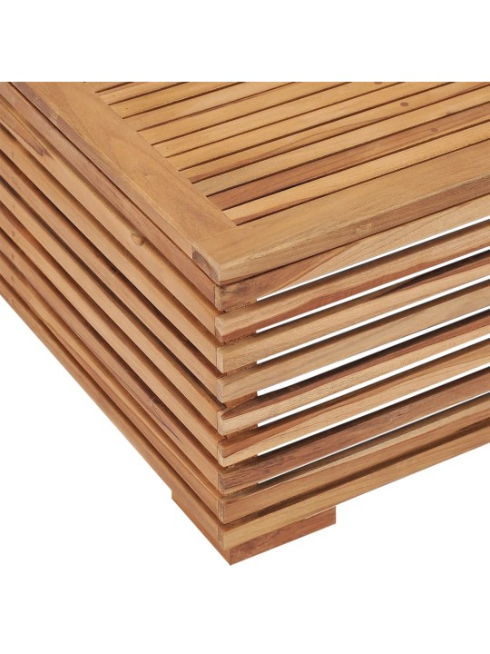 Set zahradního stolu a podnožky tmavě šedá poduška masivní teak