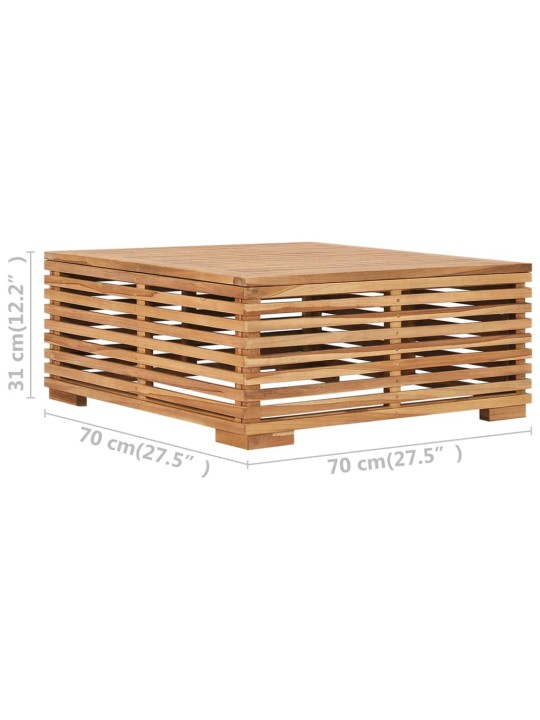 Set zahradního stolu a podnožky tmavě šedá poduška masivní teak