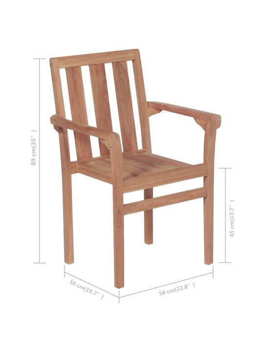 Zahradní židle 2 ks s antracitovými poduškami masivní teak