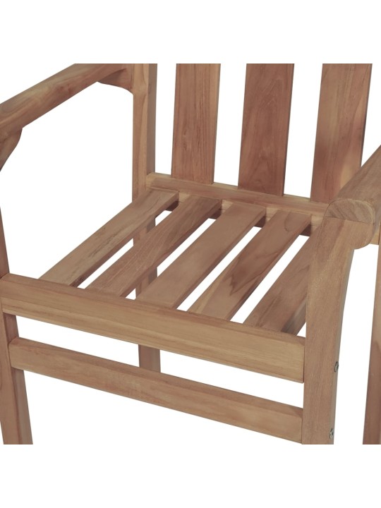 Zahradní židle 2 ks s antracitovými poduškami masivní teak
