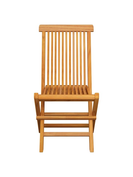 Zahradní židle s královsky modrými poduškami 2 ks masivní teak