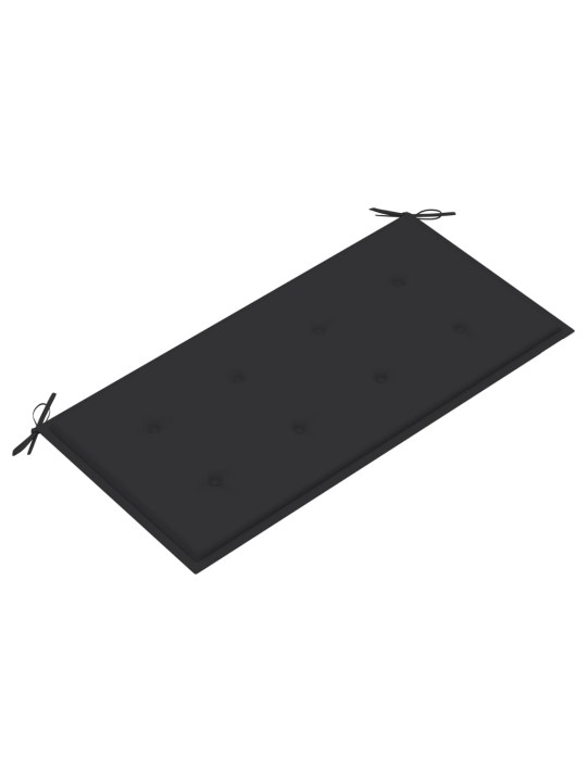 Zahradní lavice s antracitovou poduškou 112 cm masivní teak