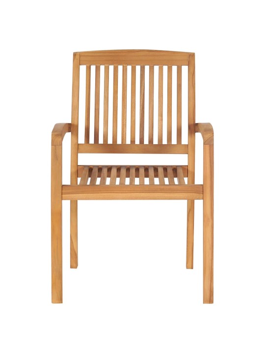 Zahradní židle 2 ks s béžovými poduškami masivní teak