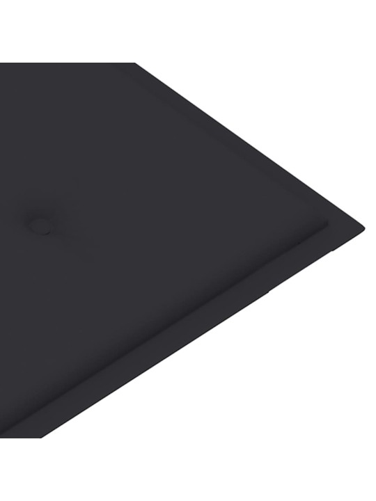 Skládací zahradní lavice s poduškou 118 cm bambus