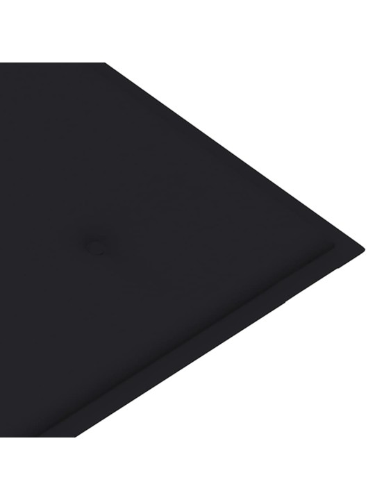 Skládací zahradní lavice s poduškou 118 cm bambus