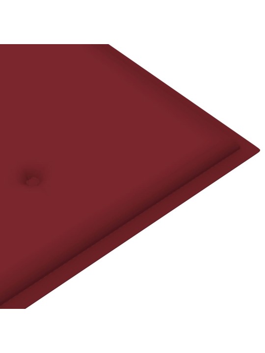 Skládací zahradní lavice s poduškou 118 cm bambus