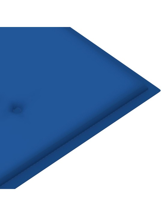 Skládací zahradní lavice s poduškou 118 cm bambus