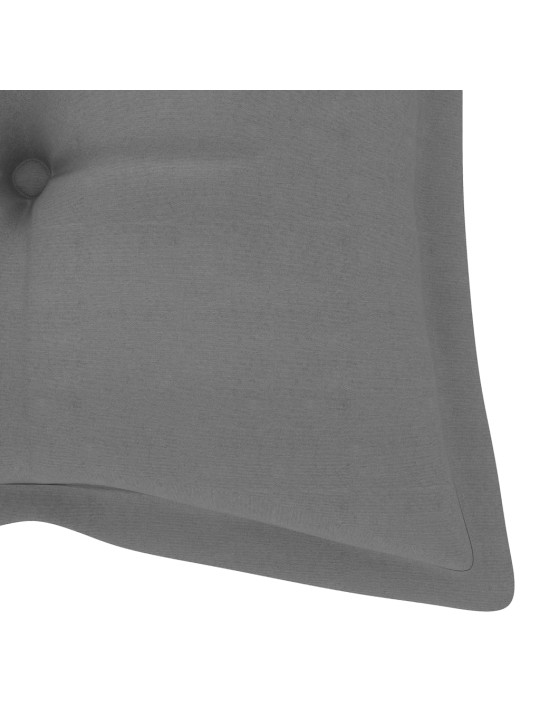 Skládací zahradní lavice s poduškou 118 cm bambus