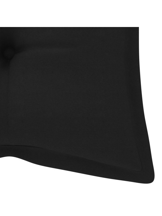 Skládací zahradní lavice s poduškou 118 cm bambus