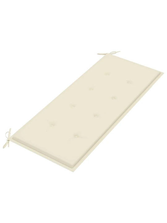 Zahradní lavice s poduškou 120 cm bambus