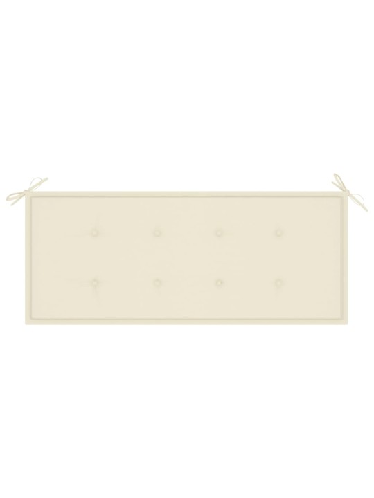 Zahradní lavice s poduškou 120 cm bambus