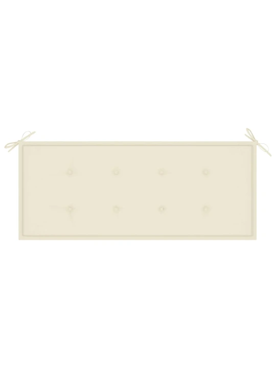 Zahradní lavice s poduškou 120 cm bambus
