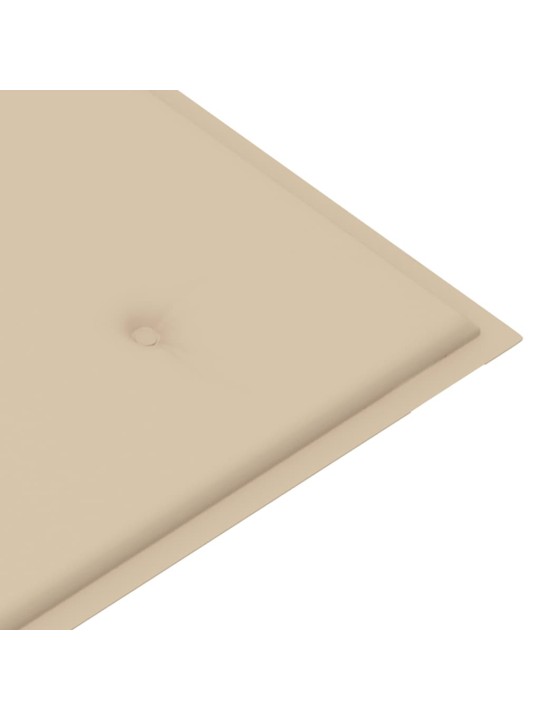Zahradní lavice s poduškou 120 cm bambus