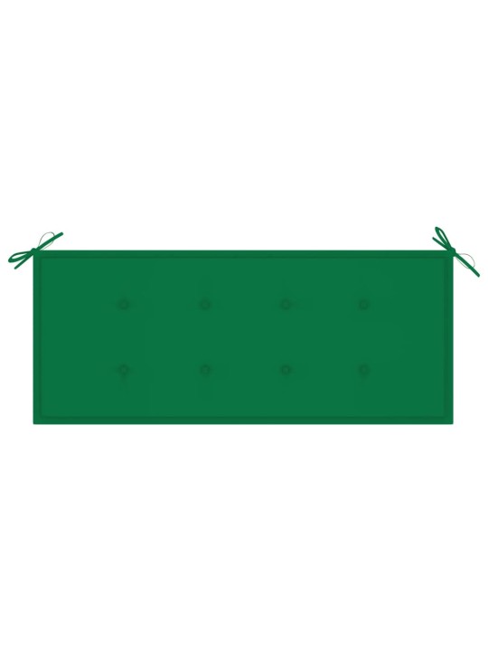 Zahradní lavice s poduškou 120 cm bambus