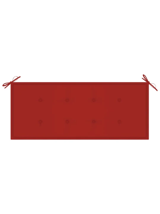 Zahradní lavice s poduškou 120 cm bambus