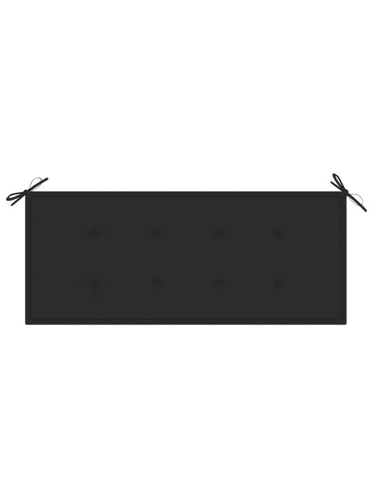 Zahradní lavice s poduškou 120 cm bambus