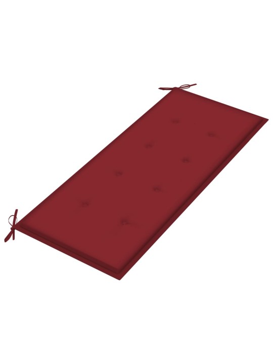 Zahradní lavice s poduškou 120 cm bambus