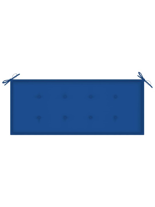 Zahradní lavice s poduškou 120 cm bambus