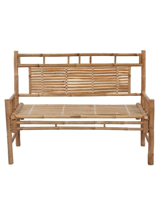 Zahradní lavice s poduškou 120 cm bambus