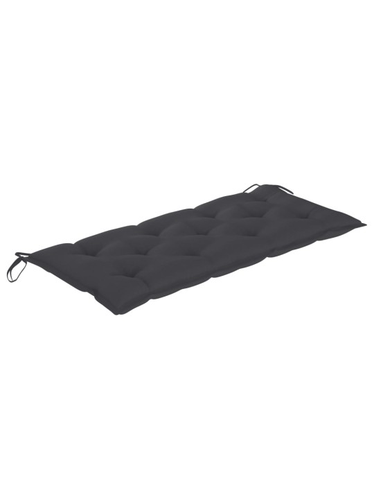 Zahradní lavice s poduškou 120 cm bambus