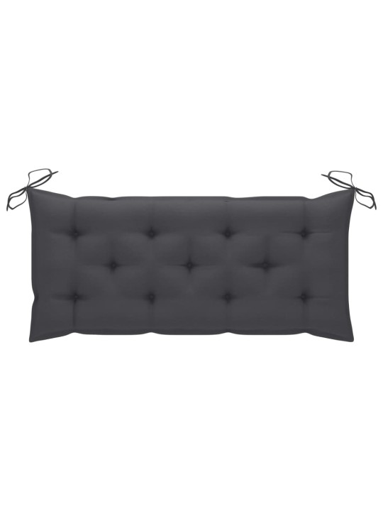 Zahradní lavice s poduškou 120 cm bambus