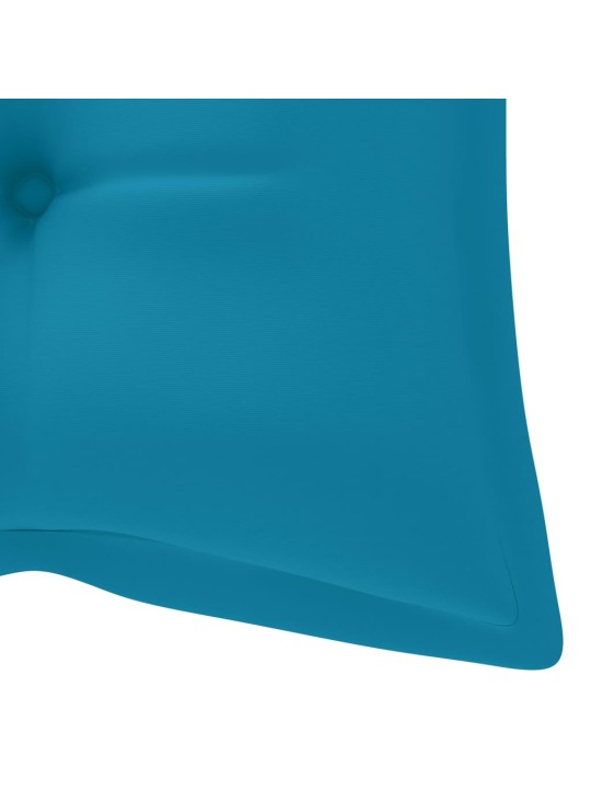Zahradní lavice s poduškou 120 cm bambus
