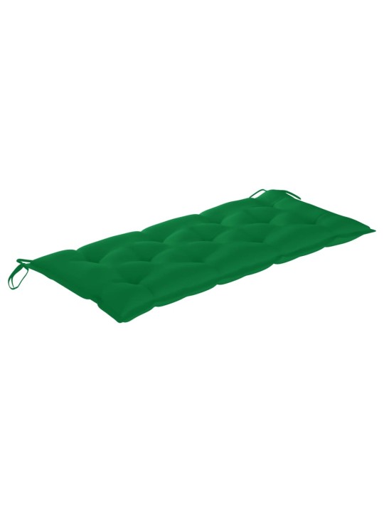 Zahradní lavice s poduškou 120 cm bambus