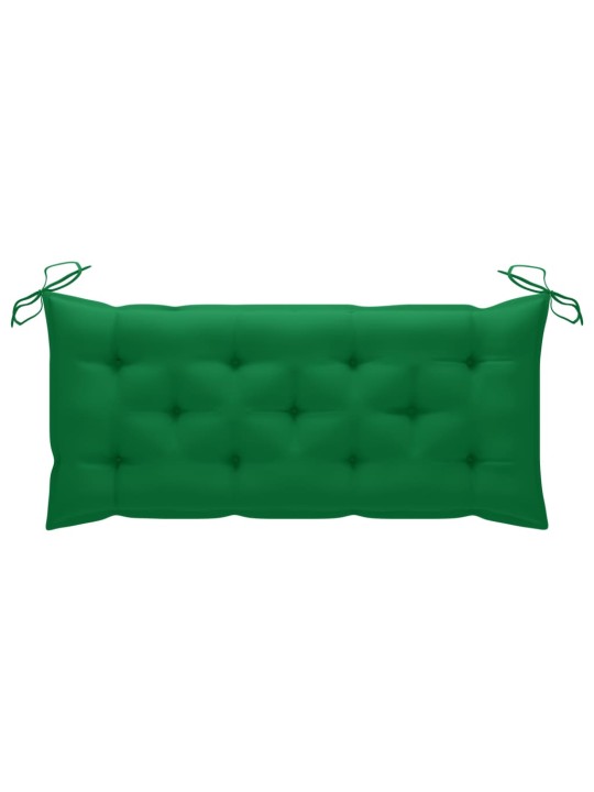 Zahradní lavice s poduškou 120 cm bambus