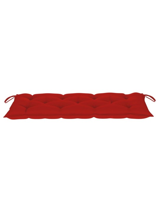Zahradní lavice s poduškou 120 cm bambus