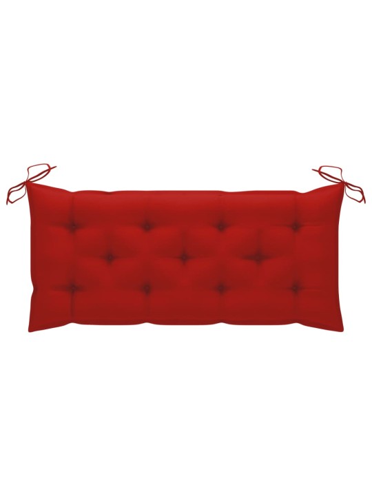 Zahradní lavice s poduškou 120 cm bambus