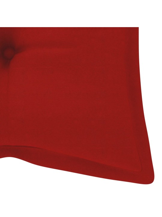Zahradní lavice s poduškou 120 cm bambus