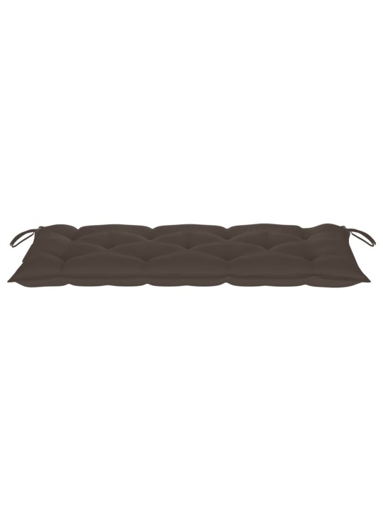 Zahradní lavice s poduškou 120 cm bambus