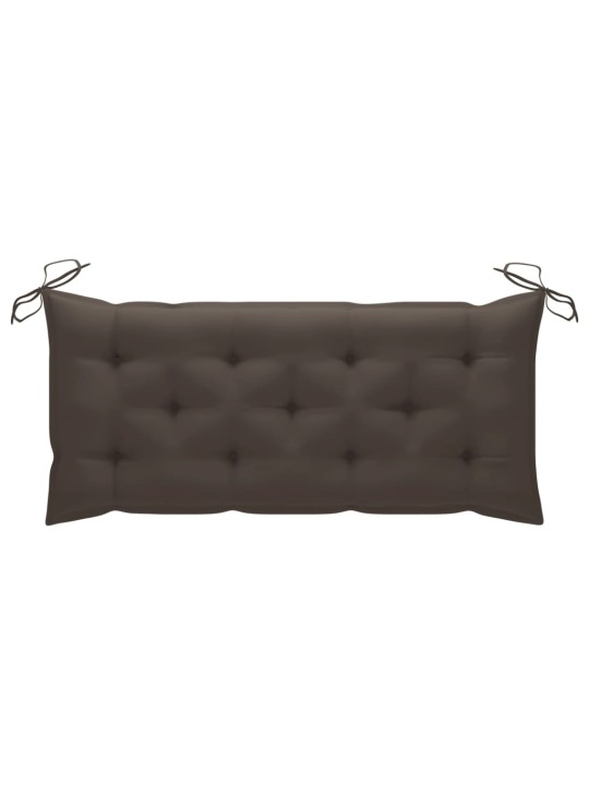 Zahradní lavice s poduškou 120 cm bambus