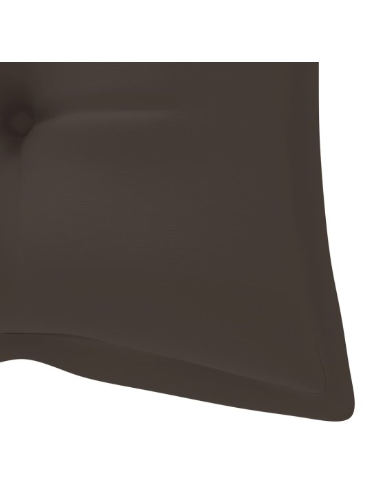 Zahradní lavice s poduškou 120 cm bambus