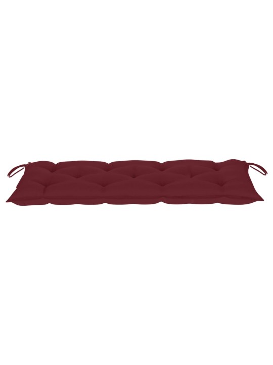 Zahradní lavice s poduškou 120 cm bambus