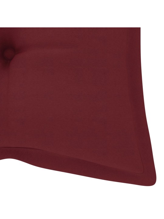 Zahradní lavice s poduškou 120 cm bambus