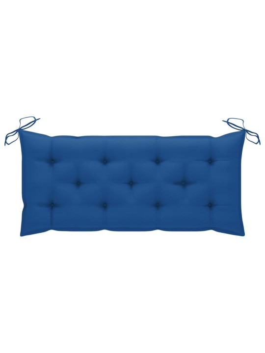 Zahradní lavice s poduškou 120 cm bambus