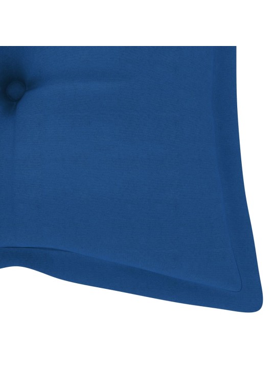 Zahradní lavice s poduškou 120 cm bambus
