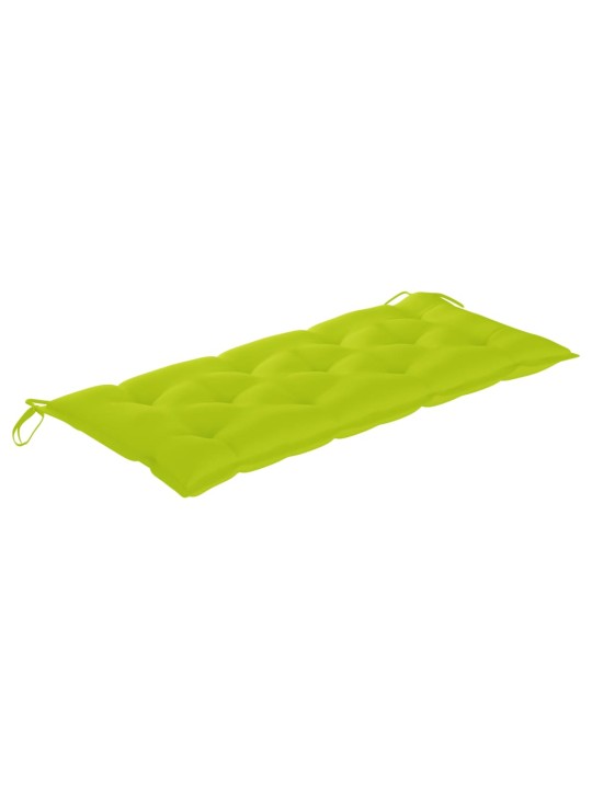 Zahradní lavice s poduškou 120 cm bambus