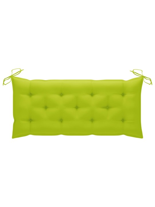 Zahradní lavice s poduškou 120 cm bambus