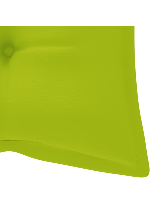 Zahradní lavice s poduškou 120 cm bambus