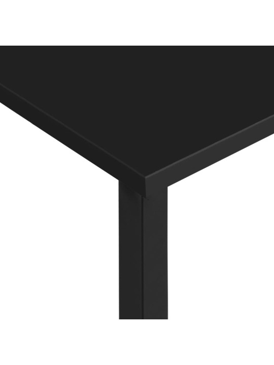 PC stůl černý 105 x 55 x 72 cm MDF a kov