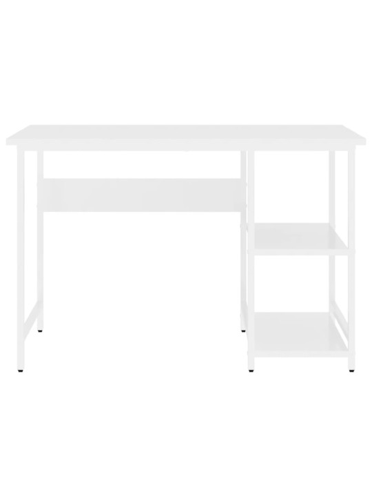 PC stůl bílý 105 x 55 x 72 cm MDF a kov