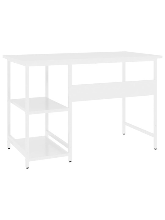 PC stůl bílý 105 x 55 x 72 cm MDF a kov