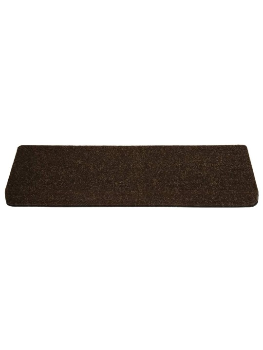 Nášlapy na schody 15 ks vpichované 65x21x4 cm hnědé