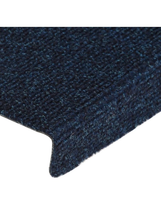 Nášlapy na schody 15 ks vpichované 65x21x4 cm modré