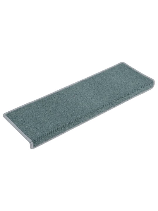 Kobercové nášlapy na schody 15 ks 65x21x4 cm modré
