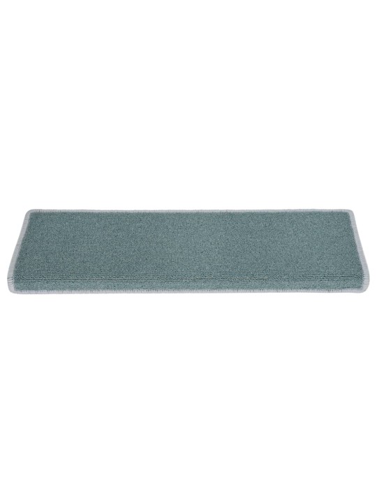 Kobercové nášlapy na schody 15 ks 65x21x4 cm modré