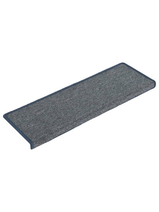 Kobercové nášlapy na schody 15 ks 65x21x4 cm fialové a modré
