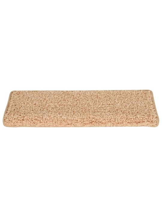 Kobercové nášlapy na schody 15 ks 65x21x4 cm zlaté